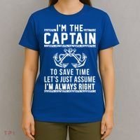 Im The Captain Of The Boat Gift T-Shirt thumb 4