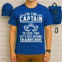 Im The Captain Of The Boat Gift T-Shirt thumb 6