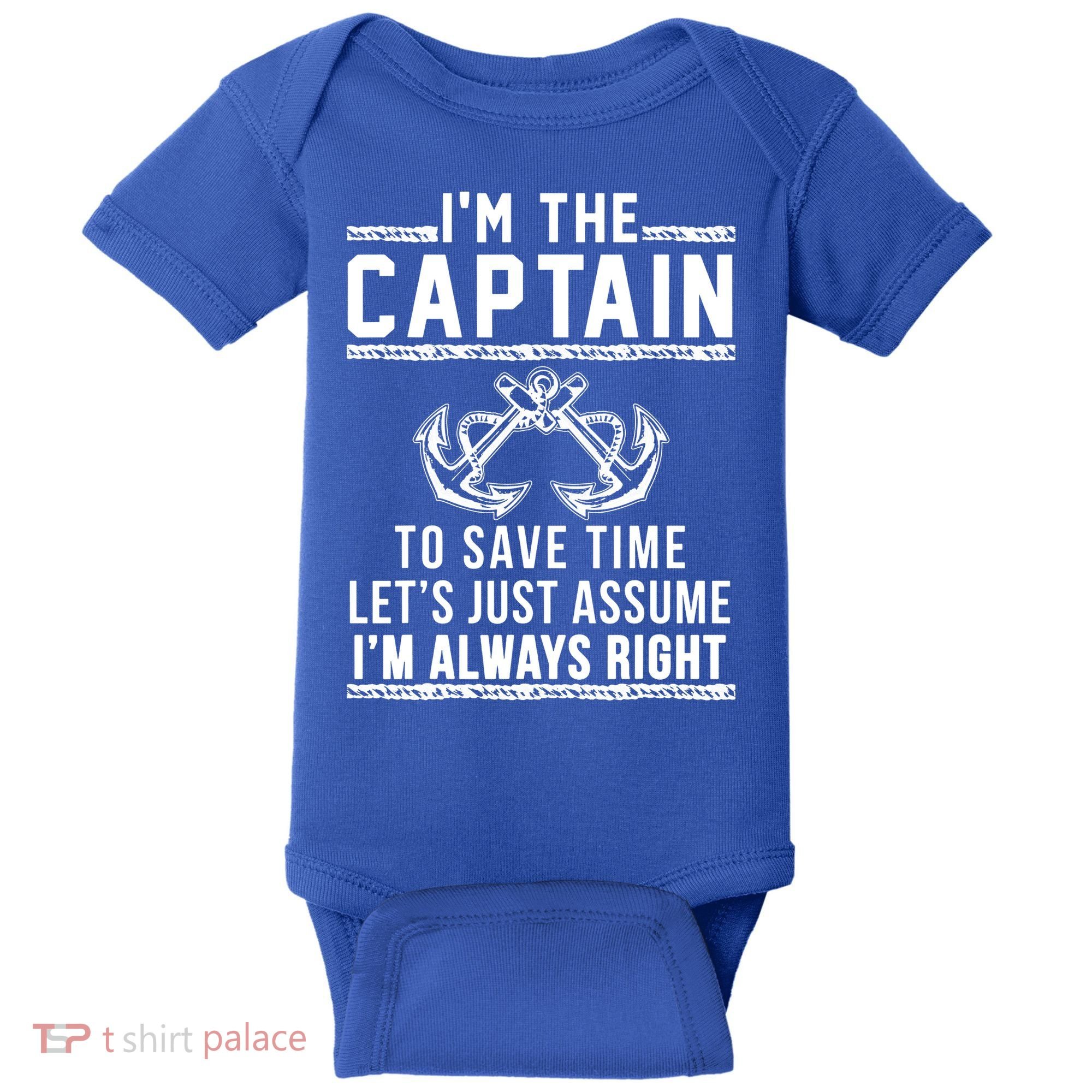 Im The Captain Of The Boat Gift Baby Bodysuit