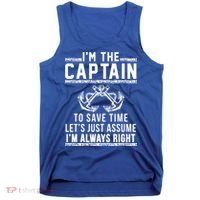 Im The Captain Of The Boat Gift Tank Top thumb 0