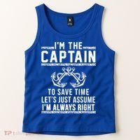 Im The Captain Of The Boat Gift Tank Top thumb 2