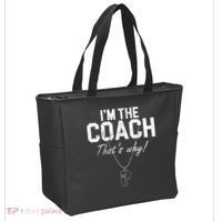 I'm The Coach That's Why Funny Whistle Tote Bag thumb 2