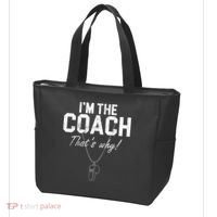 I'm The Coach That's Why Funny Whistle Tote Bag thumb 3