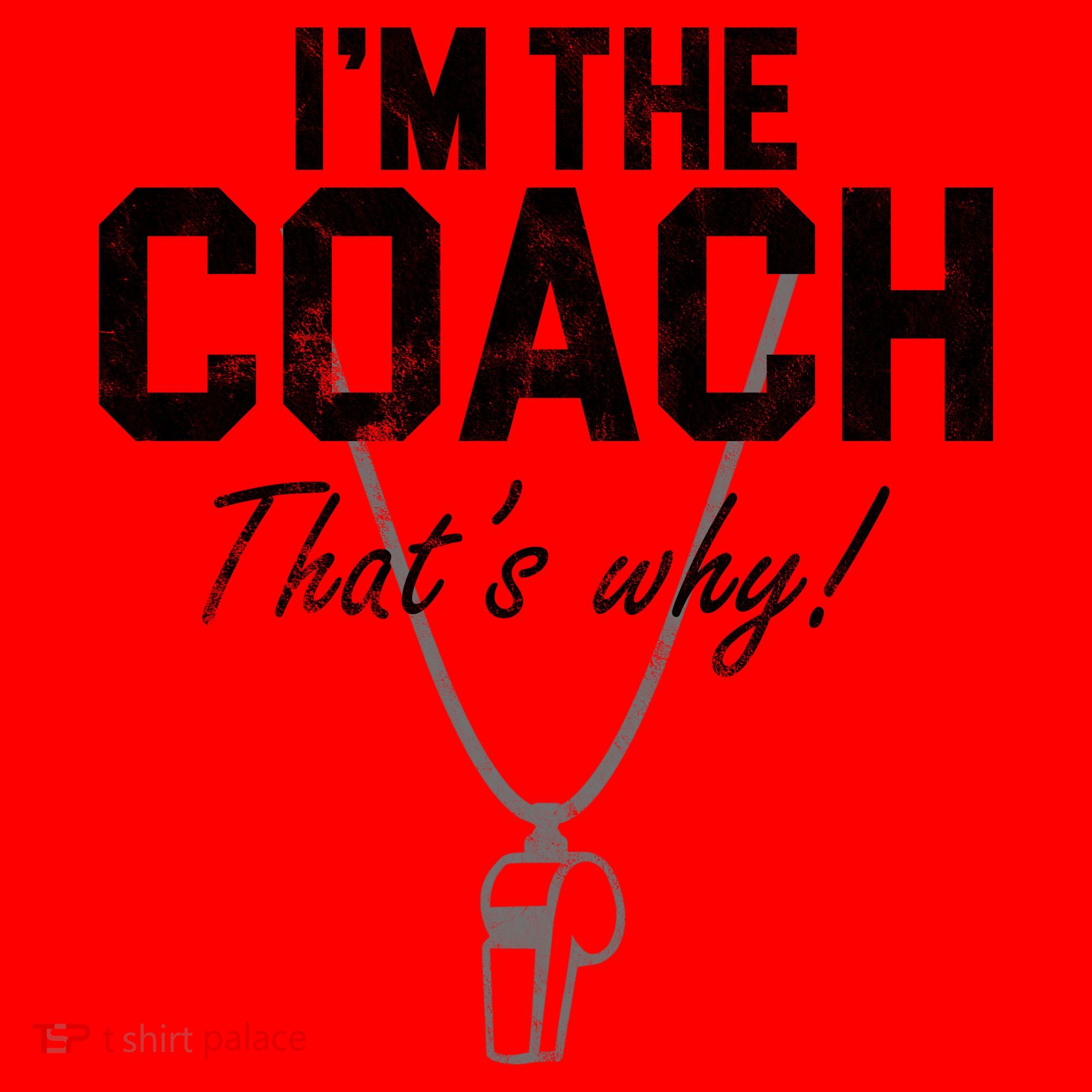I'm The Coach That's Why Funny Whistle Santa Hat