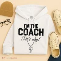 I'm The Coach That's Why Funny Whistle Hoodie thumb 4