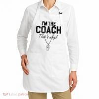 I'm The Coach That's Why Funny Whistle Apron thumb 2