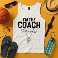 I'm The Coach That's Why Funny Whistle Tank Top thumb 4