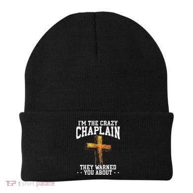 Im The Crazy Chaplain They Warned You About Chaplain Beanie