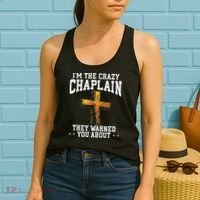 Im The Crazy Chaplain They Warned You About Chaplain Women's Tank Top thumb 2