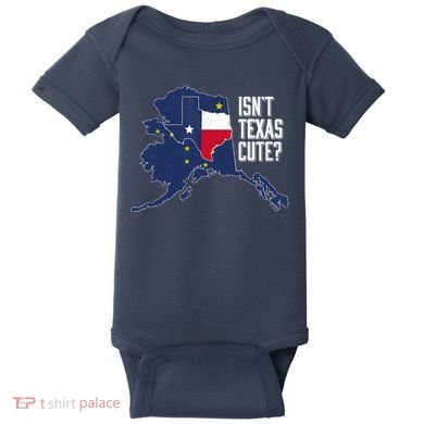 Isnt Texas Cute Alaska Home AK State Design Baby Bodysuit