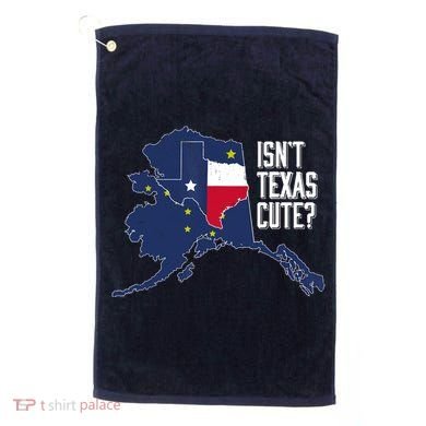 Isnt Texas Cute Alaska Home AK State Design Golf Towel