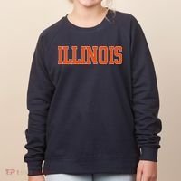 Illinois Throwback Classic Team Sports Varsity Women's Sweatshirt thumb 0