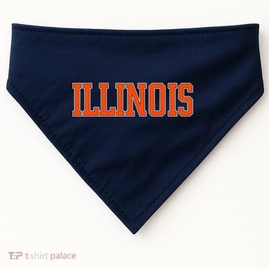 Illinois Throwback Classic Team Sports Varsity USA-Made Doggie Bandana