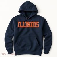 Illinois Throwback Classic Team Sports Varsity Hoodie thumb 0