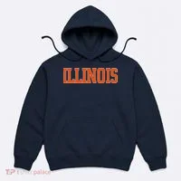 Illinois Throwback Classic Team Sports Varsity Hoodie thumb 0