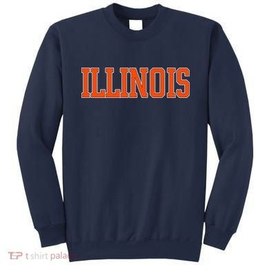 Illinois Throwback Classic Team Sports Varsity Sweatshirt