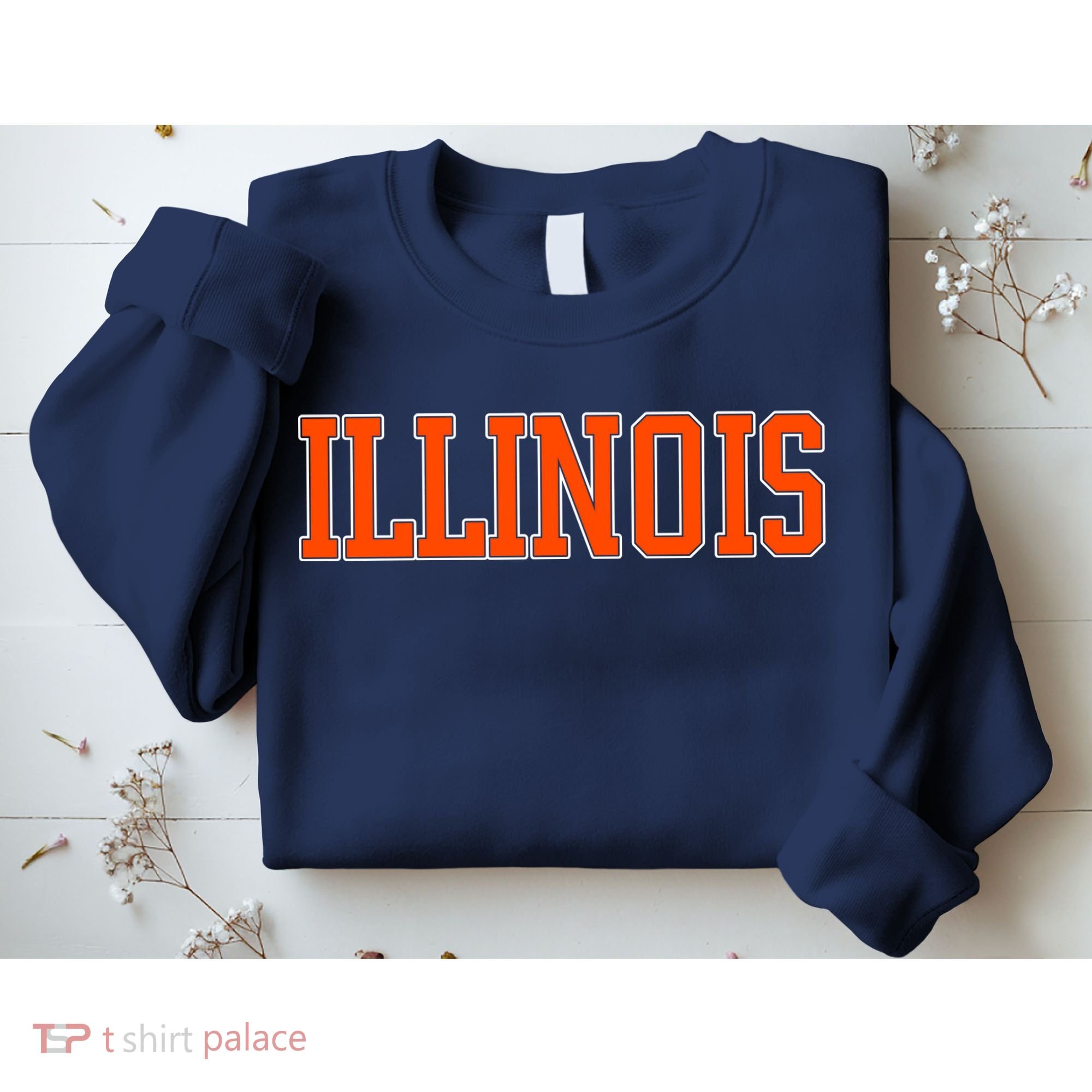 Illinois Throwback Classic Team Sports Varsity Sweatshirt