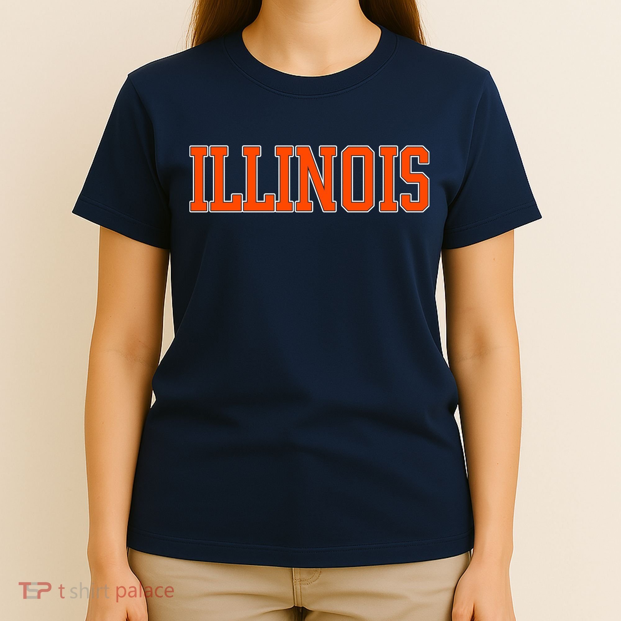 Illinois Throwback Classic Team Sports Varsity T-Shirt