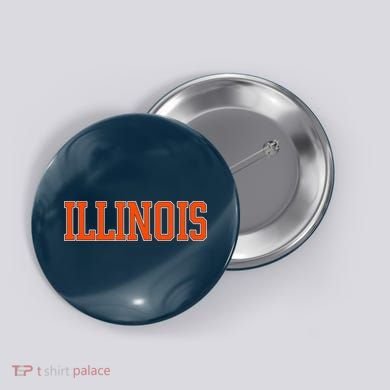 Illinois Throwback Classic Team Sports Varsity Button