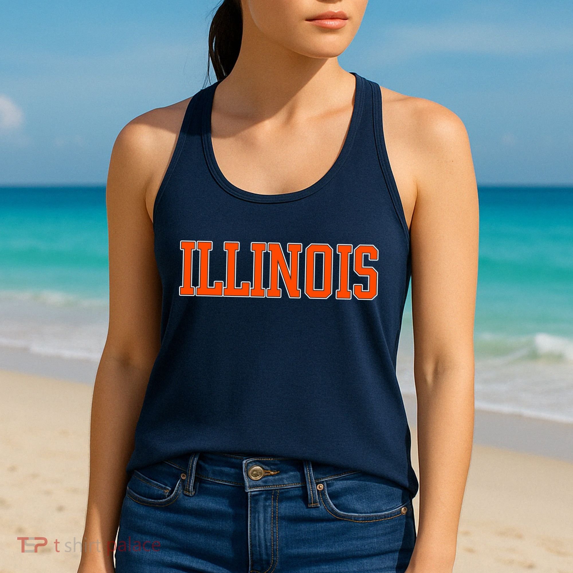 Illinois Throwback Classic Team Sports Varsity Women's Tank Top