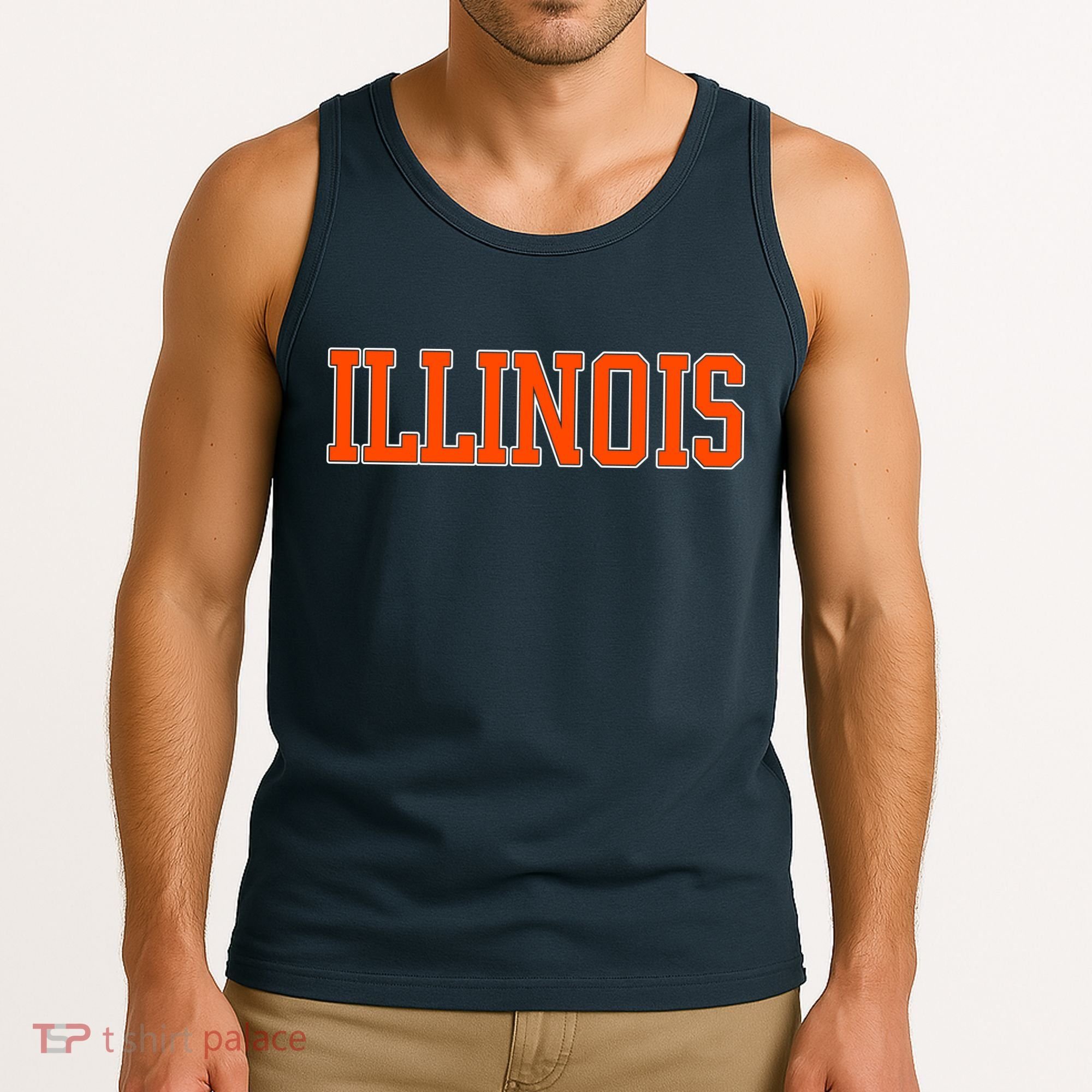 Illinois Throwback Classic Team Sports Varsity Tank Top