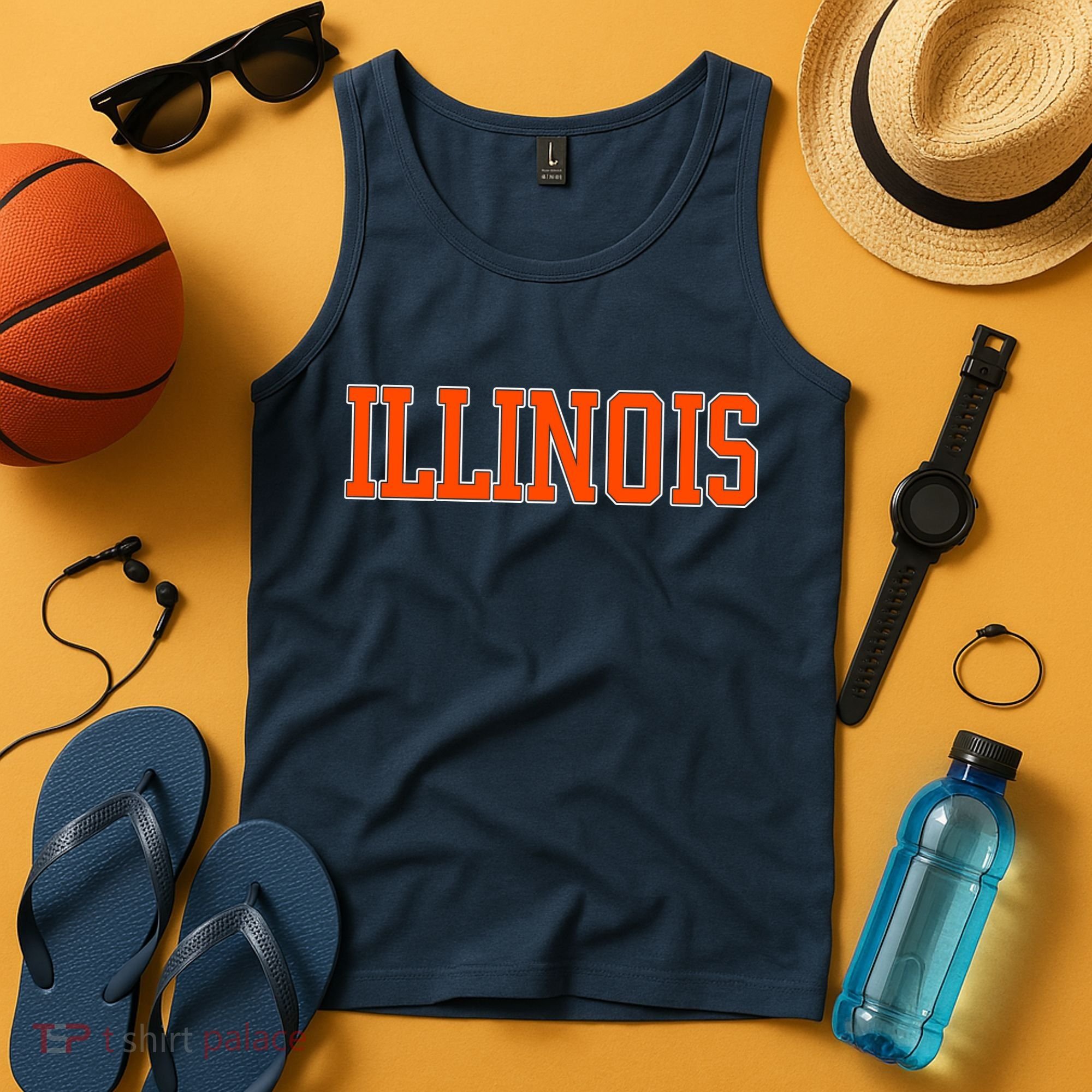 Illinois Throwback Classic Team Sports Varsity Tank Top