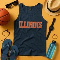 Illinois Throwback Classic Team Sports Varsity Tank Top thumb 4