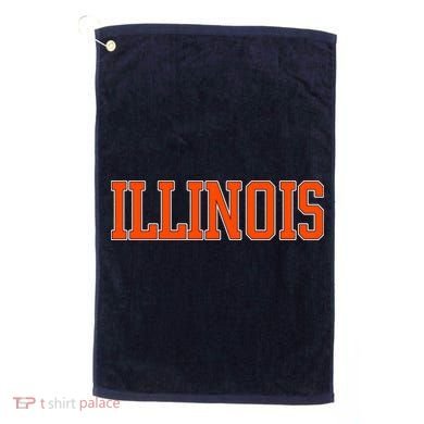 Illinois Throwback Classic Team Sports Varsity Golf Towel