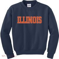 Illinois Throwback Classic Team Sports Varsity Kids Sweatshirt thumb 0