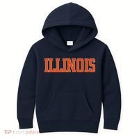 Illinois Throwback Classic Team Sports Varsity Kids Hoodie thumb 0