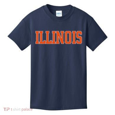 Illinois Throwback Classic Team Sports Varsity Kids T-Shirt