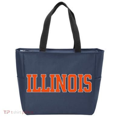 Illinois Throwback Classic Team Sports Varsity Tote Bag