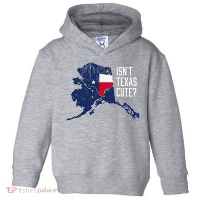Isnt Texas Cute Alaska Home Ak State Design Toddler Hoodie