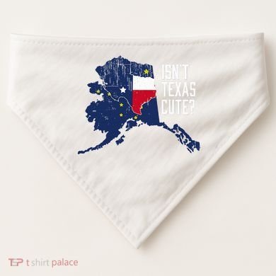 Isnt Texas Cute Alaska Home Ak State Design USA-Made Doggie Bandana