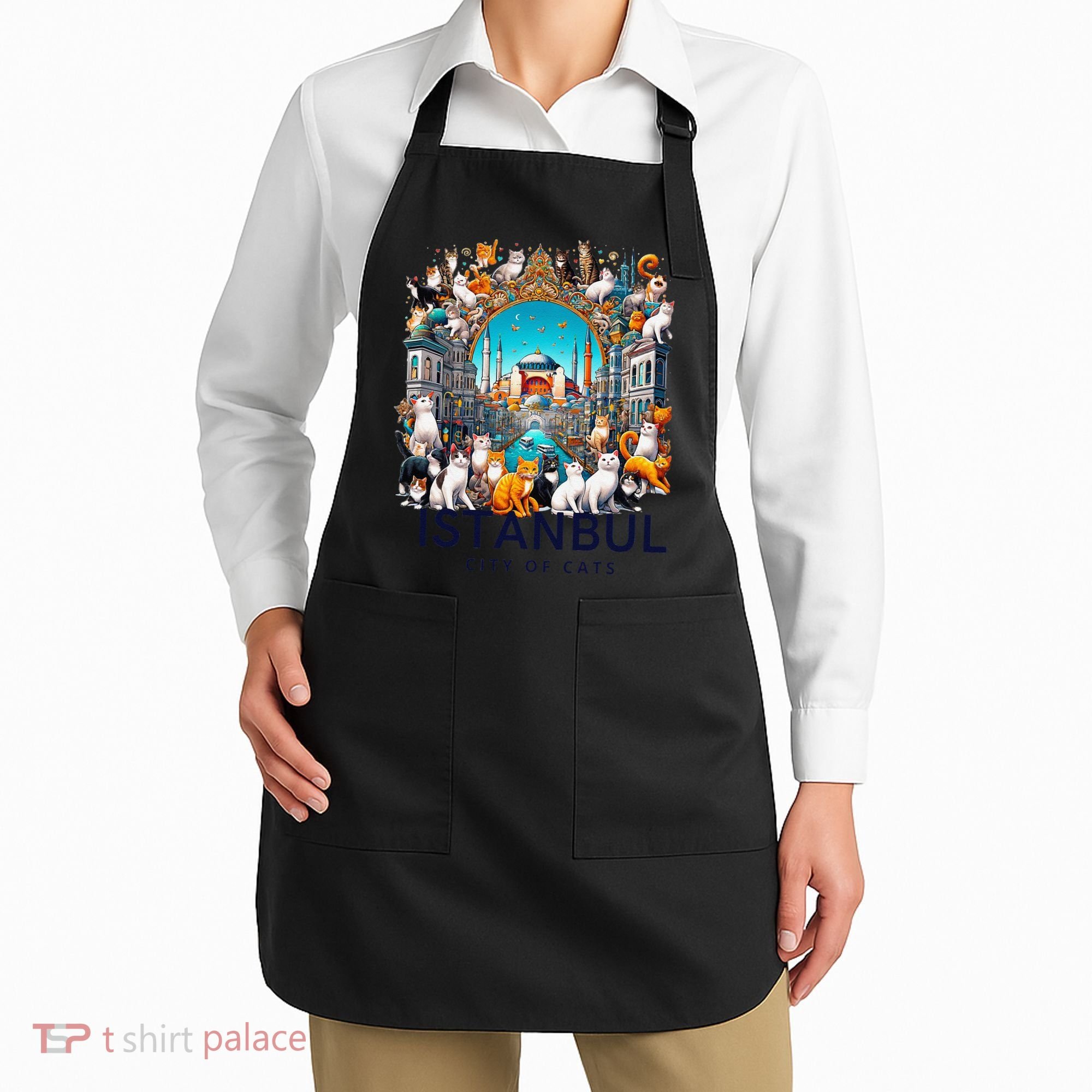 Istanbul Turkey City Of Cats Apron