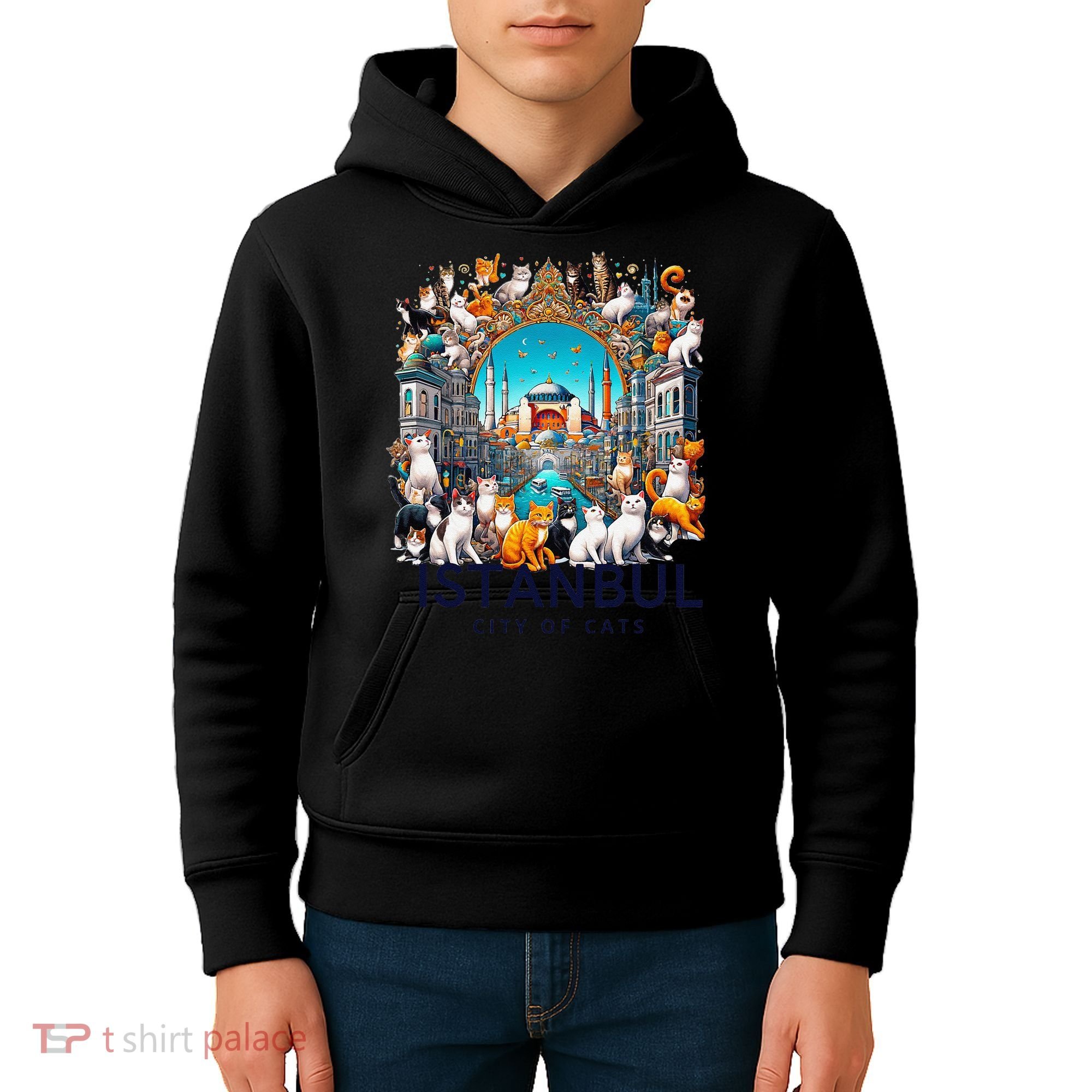Istanbul Turkey City Of Cats Kids Hoodie