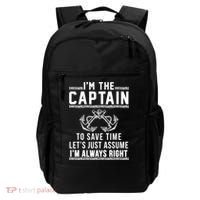 I'm The Captain To Save Time Let's Just Assume I'm Always Right Backpack thumb 0