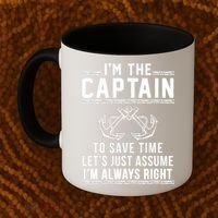I'm The Captain To Save Time Let's Just Assume I'm Always Right Coffee Mug thumb 2