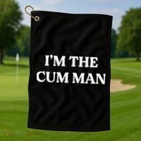 Im The Cum Man Golf Towel thumb 1