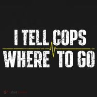 I Tell Cops Where To Go Yellow Line 911 Dispatcher Police Apron thumb 3