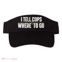 I Tell Cops Where To Go Yellow Line 911 Dispatcher Police Visor thumb 0