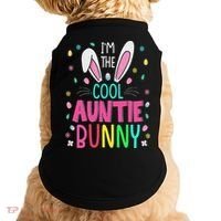 I'm The Cool Aunties Bunny Happy Easter Day Funny Cute Bunny Doggie Tank thumb 0