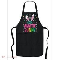 I'm The Cool Aunties Bunny Happy Easter Day Funny Cute Bunny Apron thumb 0