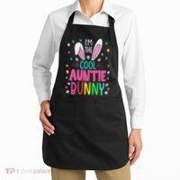 I'm The Cool Aunties Bunny Happy Easter Day Funny Cute Bunny Apron thumb 2