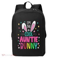 I'm The Cool Aunties Bunny Happy Easter Day Funny Cute Bunny Modern Backpack thumb 0