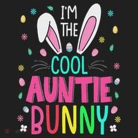 I'm The Cool Aunties Bunny Happy Easter Day Funny Cute Bunny Modern Backpack thumb 2