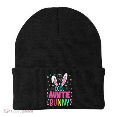 I'm The Cool Aunties Bunny Happy Easter Day Funny Cute Bunny Beanie