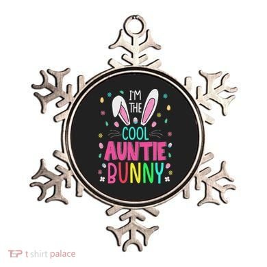 I'm The Cool Aunties Bunny Happy Easter Day Funny Cute Bunny Ornament