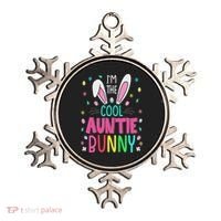 I'm The Cool Aunties Bunny Happy Easter Day Funny Cute Bunny Ornament thumb 0