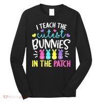 I Teach Cutest Bunnies In Patch Easter Teacher Cute Long Sleeve Shirt thumb 0